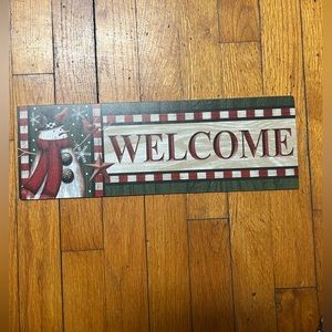 Welcome Snowman Signature sign